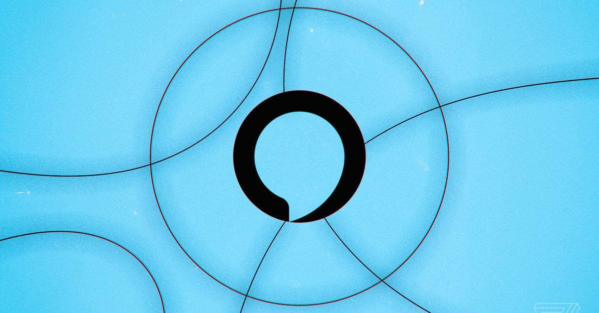 Image of Amazon's Alexa voice assistant with icons of partner companies like Uber and GrubHub, highlighting a report on enhancing AI to make it more useful according to user needs.