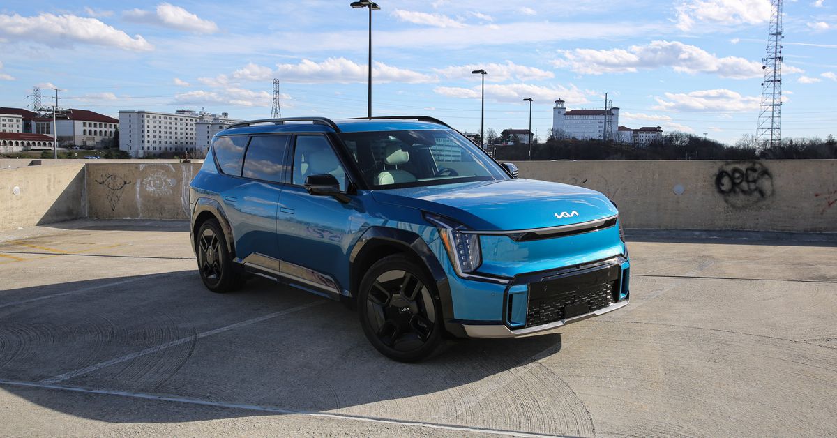 Image of Hyundai and Kia electric vehicles on a road, highlighting their sleek design and the impact of the federal EV tax credit on the list as of January.